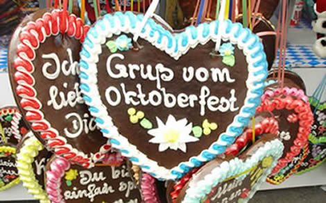 Wiesnherzen - Lebkuchenherzen vom Oktoberfest München